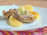 Lombatine di agnello al forno con patate