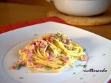 Pasta e pancetta al profumo di timo