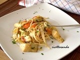 Pasta trenette e carciofi alla ligure