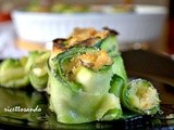 Petali di zucchina farciti di pesce