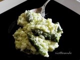 Riso morbido su velluto di asparagi