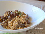 Risotto con fegatini e cuori