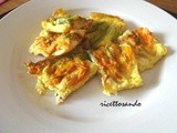 Stuzzichini ai fiori di zucchina