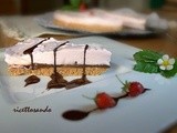 Torta fredda allo yogurt cuore di cioccolato