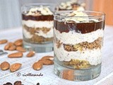 Tumbler di semifreddo al caffè con ricotta e mandorle