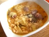 Zuppa maltagliati fagioli e salsiccia