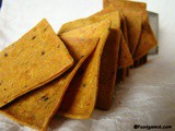 Baked Methi Sesame Seeds Wheat Flour Crackers