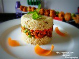 Veg Soya Daliya( Borken wheat/ Bulgur)