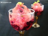 Watermelon and mint granita