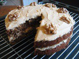 Coffee and Walnut Sponge Cake