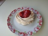 Strawberry Meringue Nests