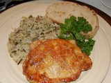Herbed Skillet Pork Chops and Onion Wild Rice