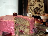 Marionberry Spice Cake with Marionberry Frosting