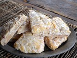 Strawberry Scones with Lemon Glaze