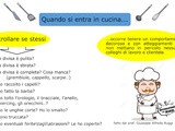 Prima di entrare in cucina - schema sul corretto comportamento e su cosa chiedersi prima di entrare in un Laboratorio di Cucina