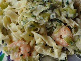 Prawn, Courgette and Leek Linguine