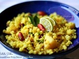 Batata Poha | Kandha Batata Poha (Maharashtrian Style Spiced Beaten Rice)