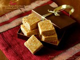 Kadi ~ Mangalorean Wedding Style Besan Burfi (Chickpea Flour Fudge) ~ Gluten Free Indian Sweet