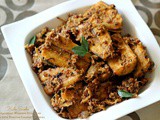 Kele Sukhe ~ Mangalorean Wedding Style Raw Banana with Roasted Coconut & Spices