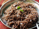 Ragi Shevai Usli ~ Seasoned Finger Millet String Hoppers