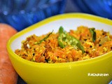 Carrot Thoran | Carrot Upperi