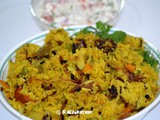 Cooker Vegetable Biriyani | Kids Lunch Box Menu
