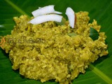 Kerala Special Vazha Kaambu cherupayar Puzhukku /Banana Stem Green Gram Puzhukku