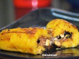 Malabar Special Pazham Nirachathu / Coconut and Sugar Stuffed Banana