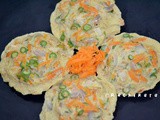 Steamed Vegetable Omelette | Steamed Omelette