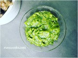 Green Chutney/ Coriander leaves and Green Olives Chutney