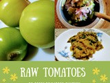 Raw tomato chutney / Green tomato chutney