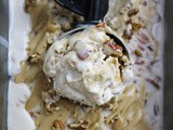 Boozy Caramel Pecan No-Churn Ice Cream