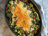 Broccoli Gratin with Cranberries