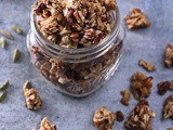 Clumpy Cinnamon Cardamom Orange Granola