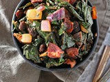 Dandelion Greens Sauté with Bacon & Raisins