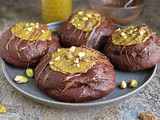 Dubai Chocolate Stuffed Muffin Tops