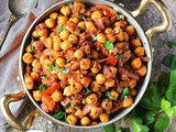 Easy Harissa Chickpeas with Fresh Tomatoes