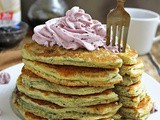 Easy Marionberry Protein Pancakes with Marionberry Coconut Cream