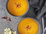 Easy Roasted Sweet Potato Ginger Soup