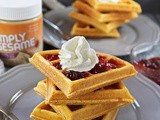 Easy Sesame Sweet Potato Waffles