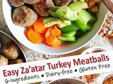 Easy Za’atar Turkey Meatballs