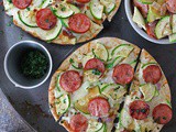 Easy Zucchini Sausage Flatbread