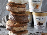 Flourless Peanut Butter Chocolate Cookie Ice Cream Sandwiches