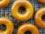 Golden Donuts with Caramel Glaze
