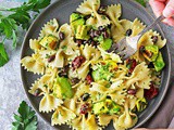 Grilled Avocado Sundried Tomato Pasta Salad