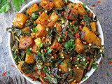 Healthy Potato Salad with Dandelion Greens