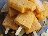 Mango And Banana Protein Popsicles