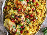 One Pan Israeli Couscous with Chicken