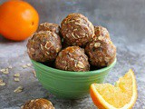 Orange Oatmeal Protein Balls