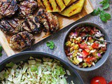 Pork And Grilled Pineapple Salsa Dinner